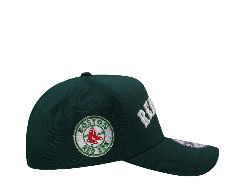 New Era Boston Red Sox X Dark Green Prime Edition 9Forty A Frame Snapback Hat