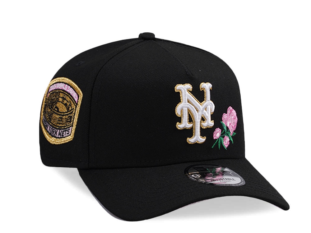 New Era New York Mets World Series 1969 Black Prime Edition 9Forty A Frame Snapback Hat