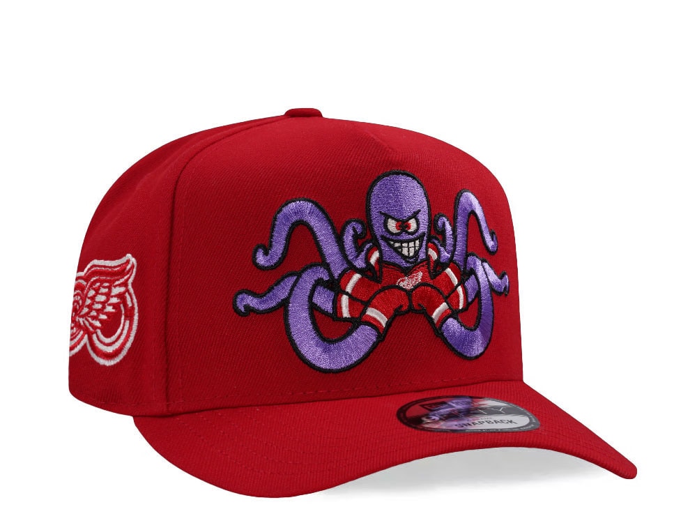 New Era Detroit Red Wings 100th Anniversary Al Prime  Edition 9Fifty A Frame Snapback Hat