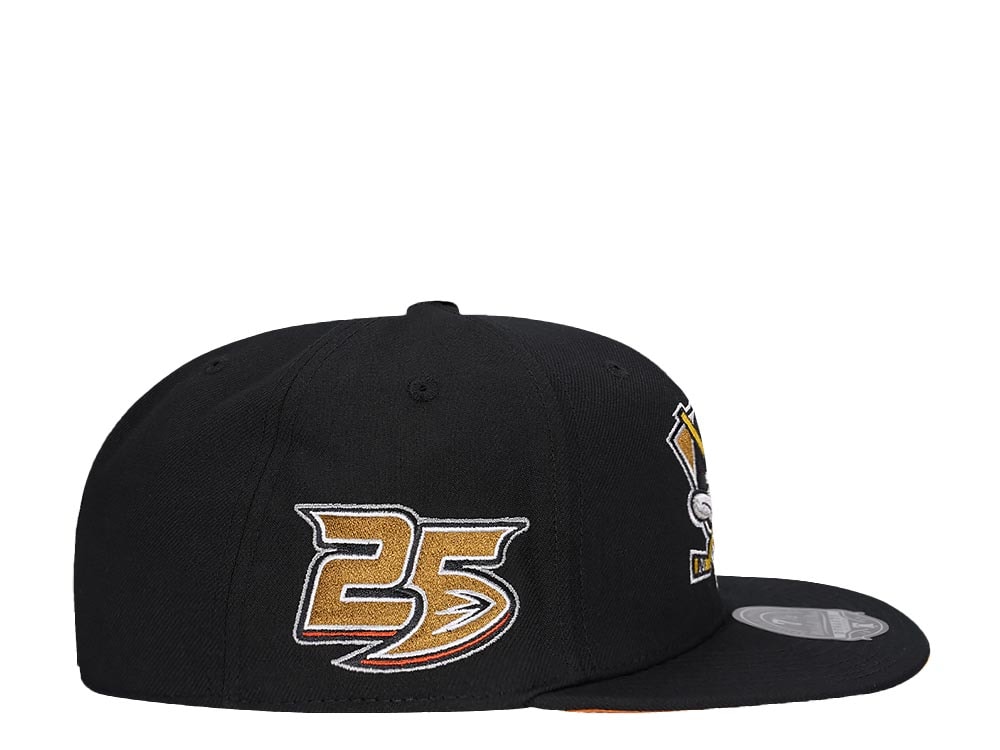 Mitchell & Ness Anaheim Ducks 25th Anniversary Edition Dynasty Fitted Hat