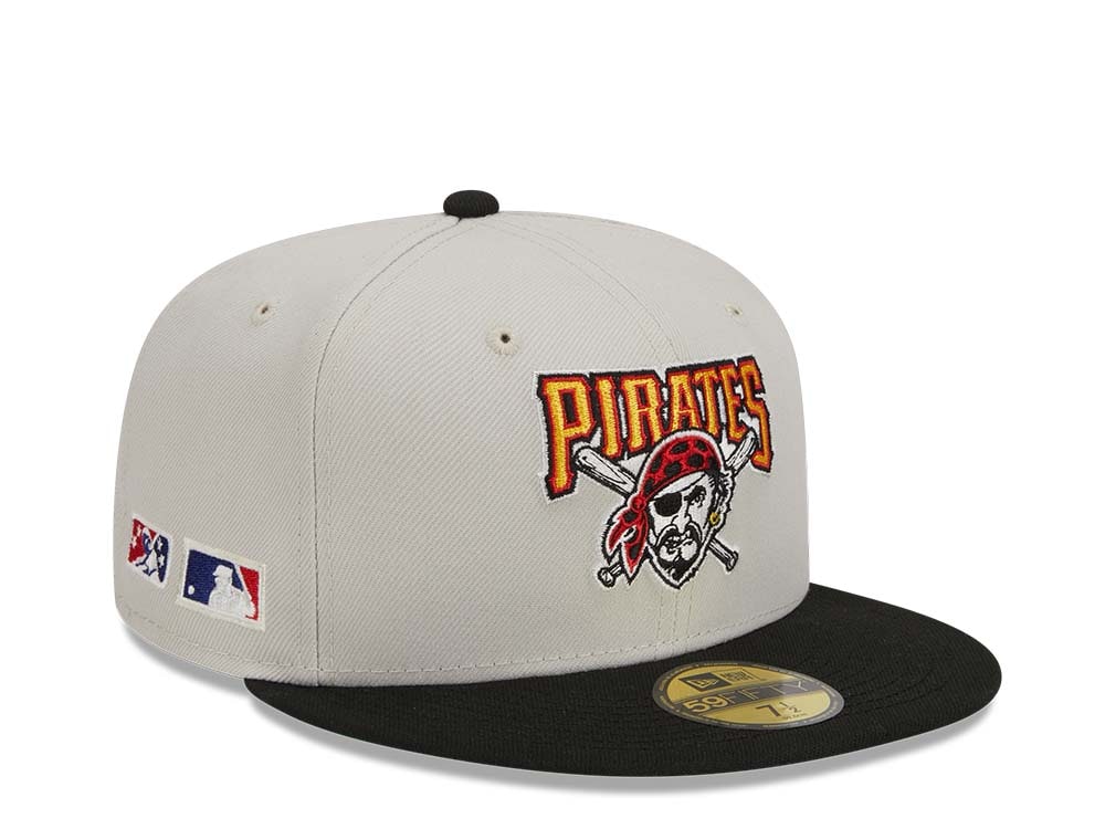 New Era Pittsburgh Pirates Farm Team Stone Throwback Two Tone Edition 59Fifty Fitted Hat