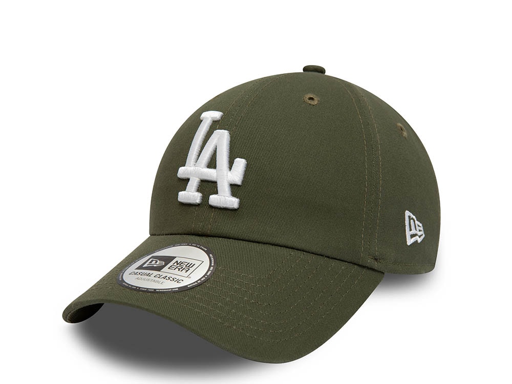 New Era Los Angeles Dodgers League Essential Olive 9Twenty Strapback Hat
