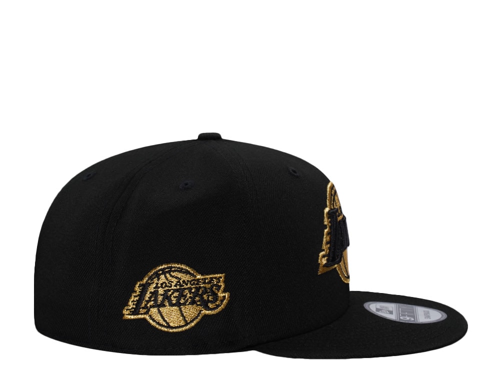 New Era Los Angeles Lakers Metallic Black Prime Edition 9Fifty Snapback Hat