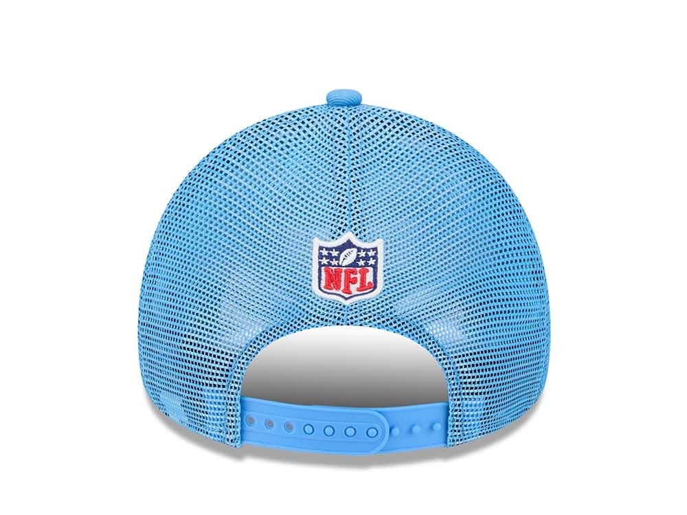 New Era Houston Oilers Sideline 2024 9Forty A Frame Trucker Snapback Hat