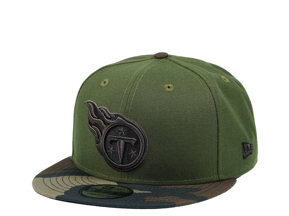 New Era Tennessee Titans Wood Camo 9Fifty Snapback Hat