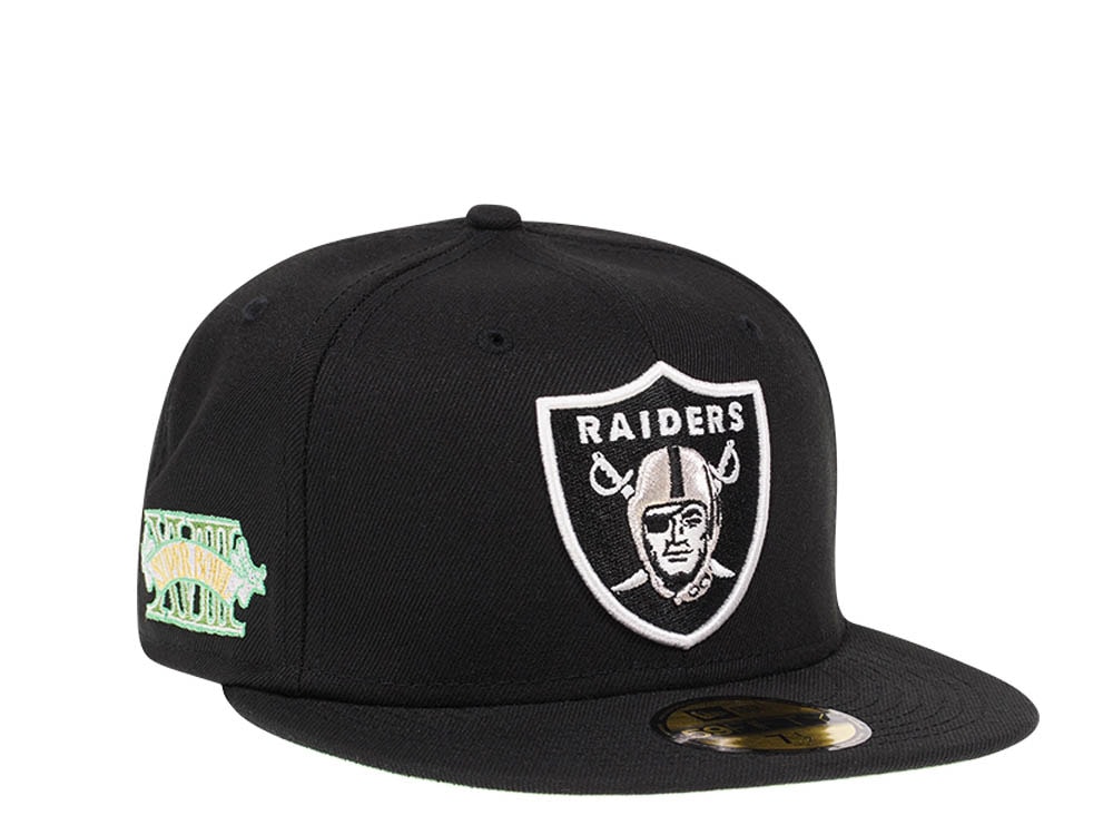 New Era Las Vegas Raiders Citruspop Patch Super Bowl XVIII 59fifty Fitted Hat