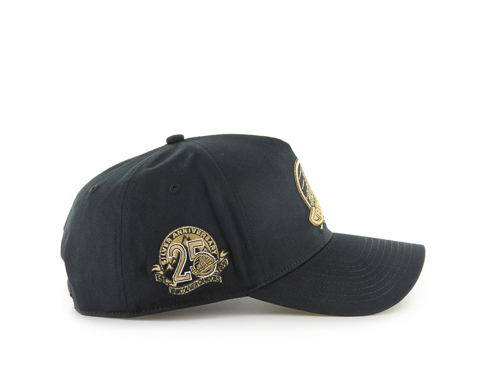47Brand Vancouver Canucks Vintage Black Sure Shot Edition Hitch Snapback Hat