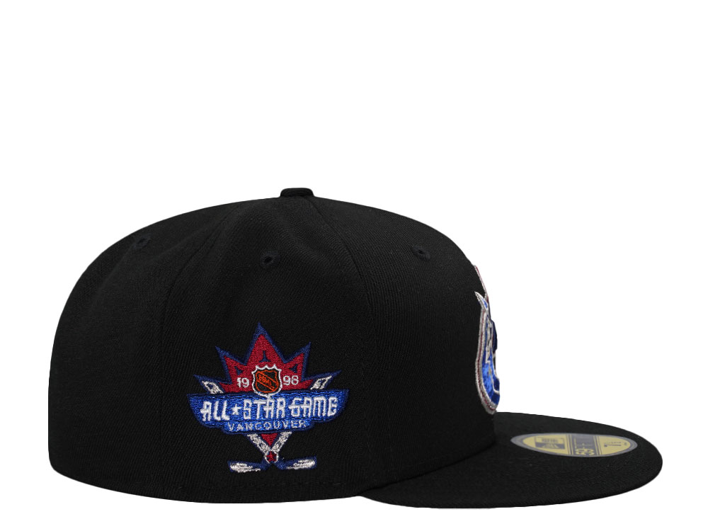 New Era Vancouver Canucks All Star Game 1998 Black Throwback Edition 59Fifty Fitted Hat