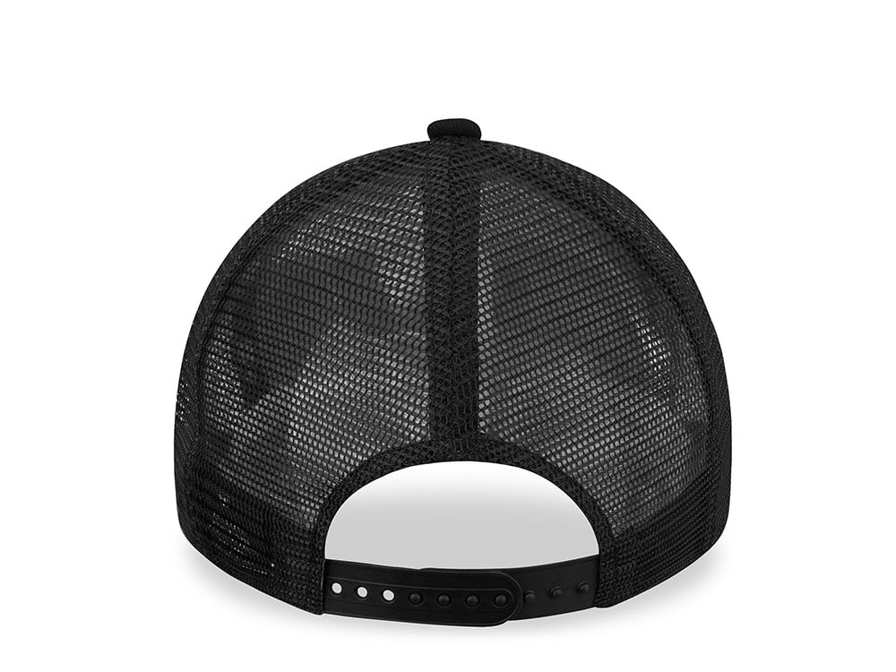 New Era Los Angeles Lakers  Black Graphite Trucker Snapback Hat