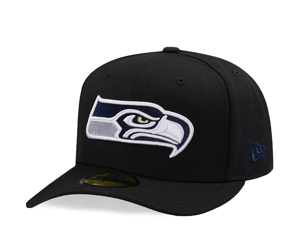New Era Seattle Seahawks Black Prime Edition Pre Curved 59Fifty Fitted Hat