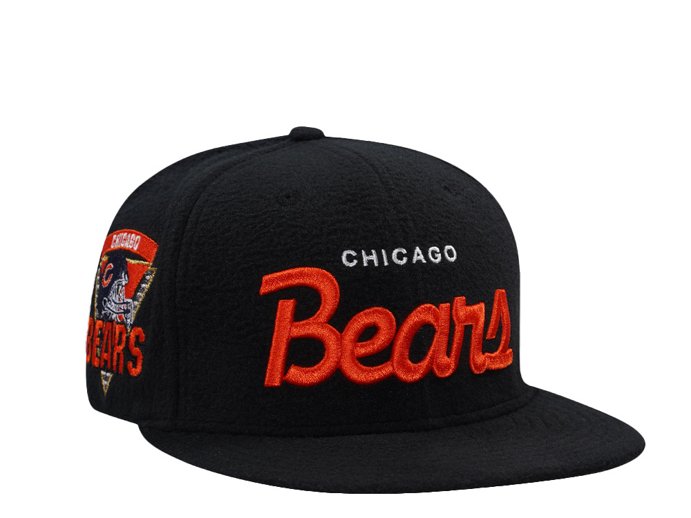 chicago bears hat that looks like a football helmet Retro Logo Casual Cap FOCO line helmet boasts a large shell size Chicago Bears (8-Bit Football Helmet