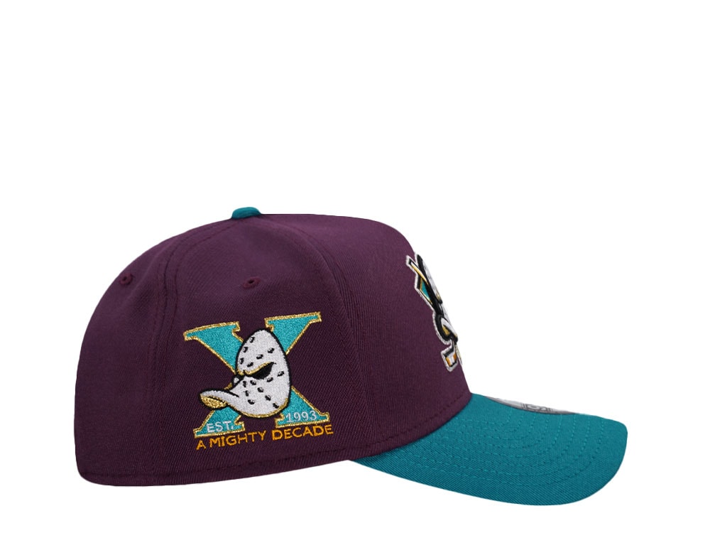New Era Anaheim Ducks 10th Anniversary Throwback Edition 9Forty A Frame Snapback Hat