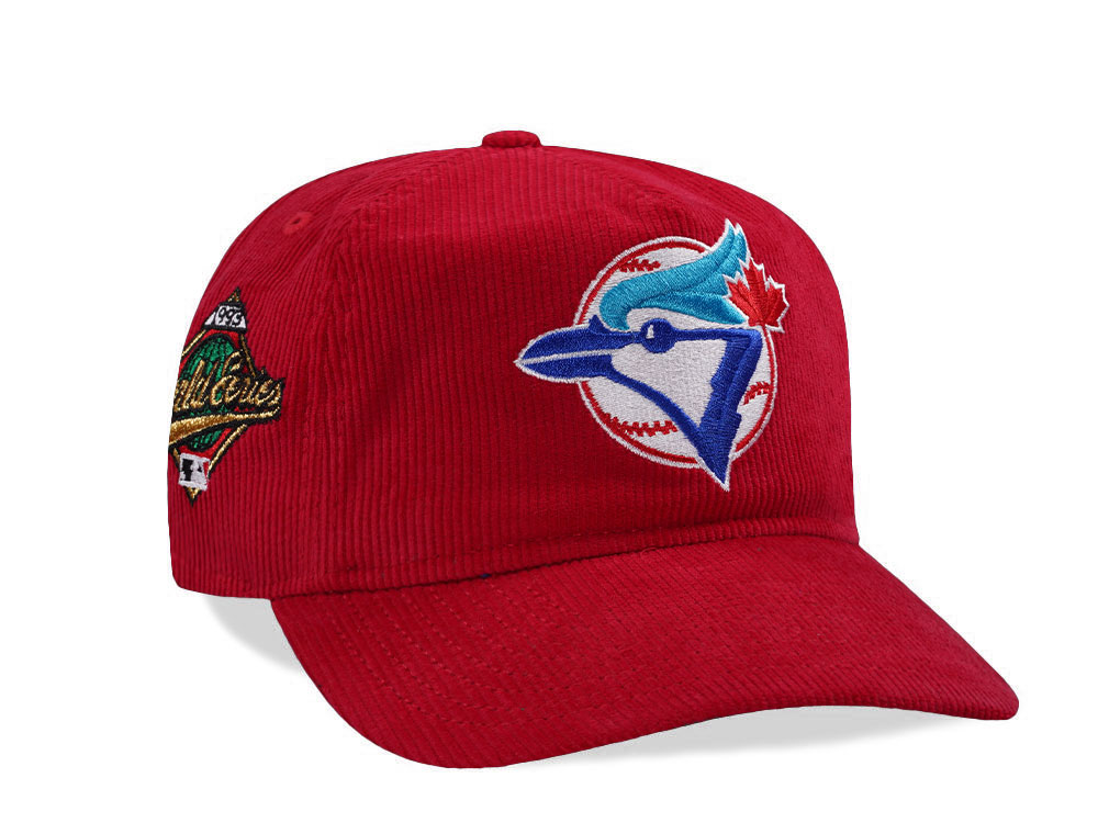 New Era Toronto Blue Jays World Series 1993 Scarlet Corduroy Edition 19Twenty Snapback Hat