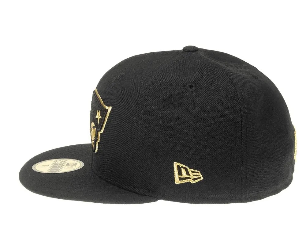 New Era New England Patriots All About Black and Gold 59Fifty Fitted Hat