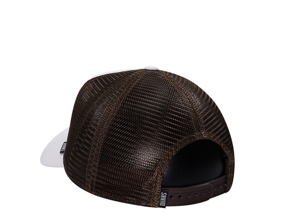 Djinns Lazy Sunday Coffee Club White Trucker Snapback Hat