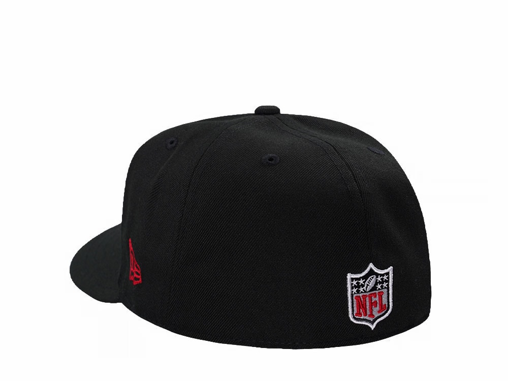 New Era Tampa Bay Buccaneers Black Classic Edition Pre Curved 59Fifty Fitted Hat