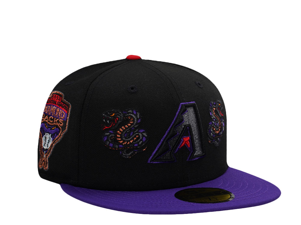 New Era Arizona Diamondbacks Inaugural Season 1998 Black Two Tone Edition 59Fifty Fitted Hat