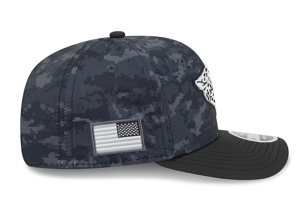 New Era Jacksonville Jaguars NFL Salute to Service 2026 Digi Camo Black 9Seventy Stretch Snapback Hat