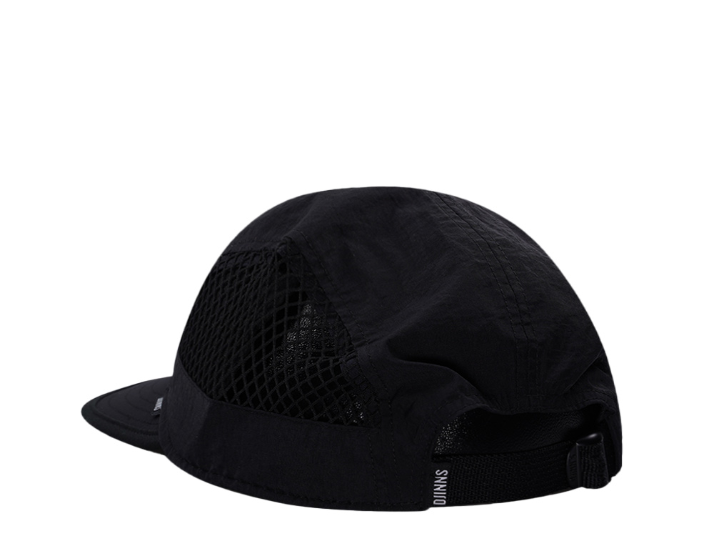 Djinns 5 Panel Black Big Net Mountain Strapback Hat