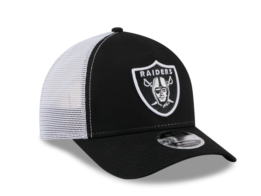 New Era Las Vegas Raiders Official Team Color Edition 9Forty M Crown A Frame Trucker Snapback Hat