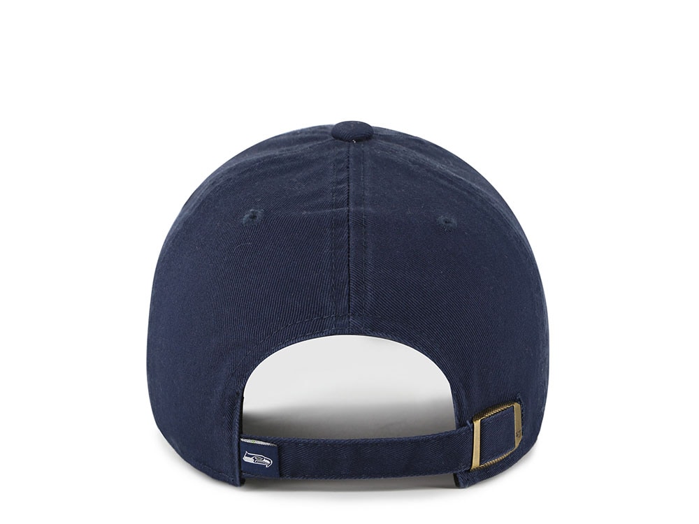 47Brand Seattle Seahawks Navy Classic Edition Clean Up Strapback Hat