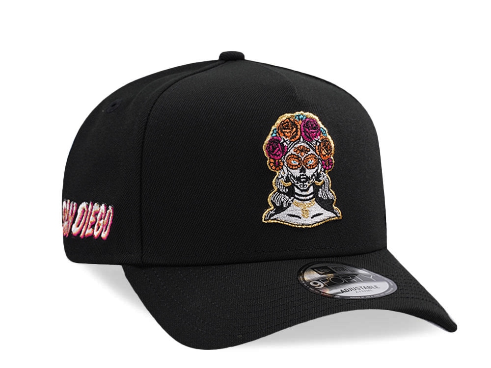 New Era San Diego Padres Black Prime Edition 9Forty A Frame Snapback Hat
