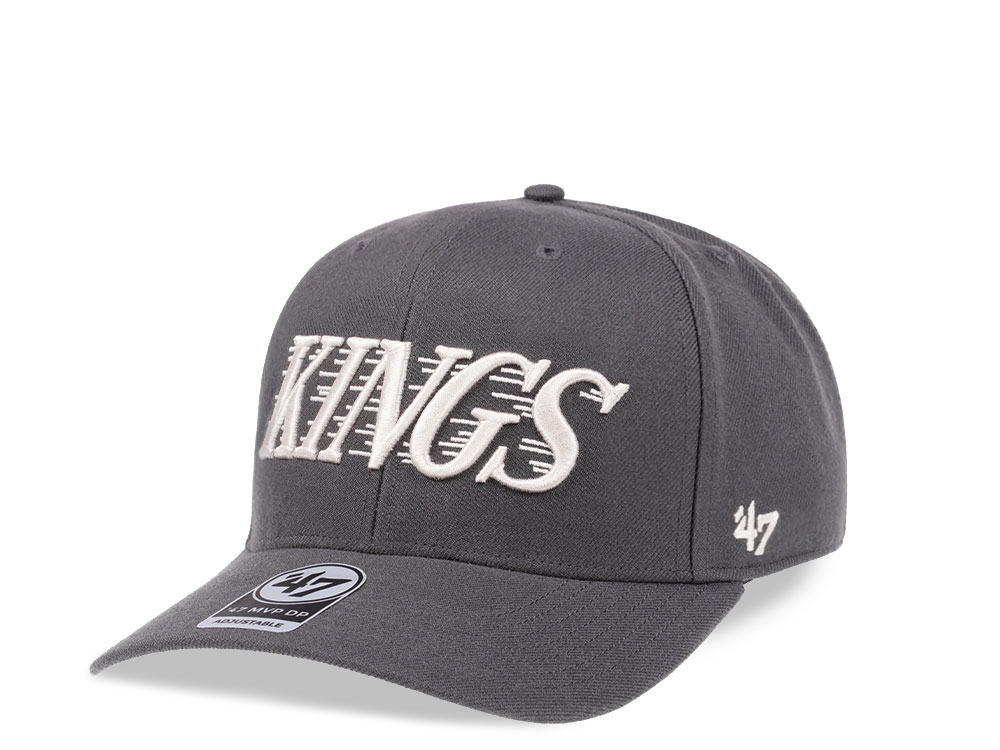 47 Brand MVP Adjustable Cap - Los Angeles Kings Black, 85% Acrylic 15% Wool, Structured Crown - View #3