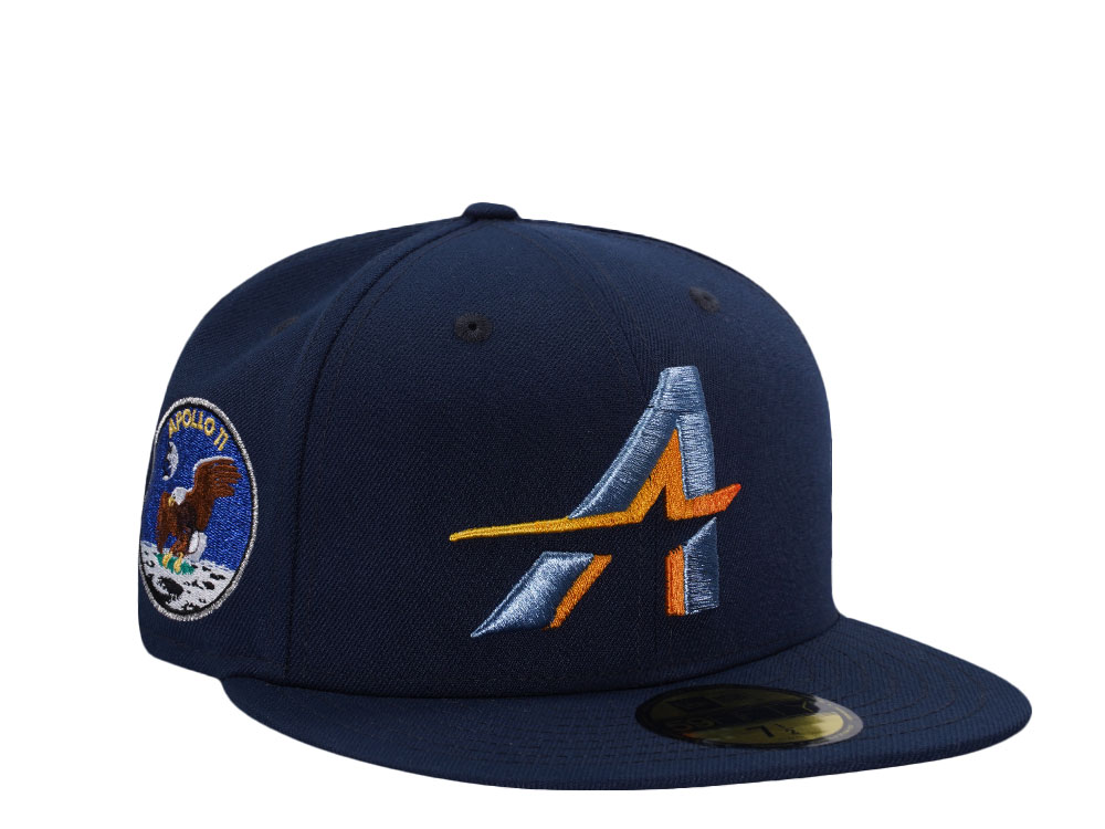New Era Houston Astros Apollo 11 Ocean Blue Prime Edition 59Fifty Fitted Hat