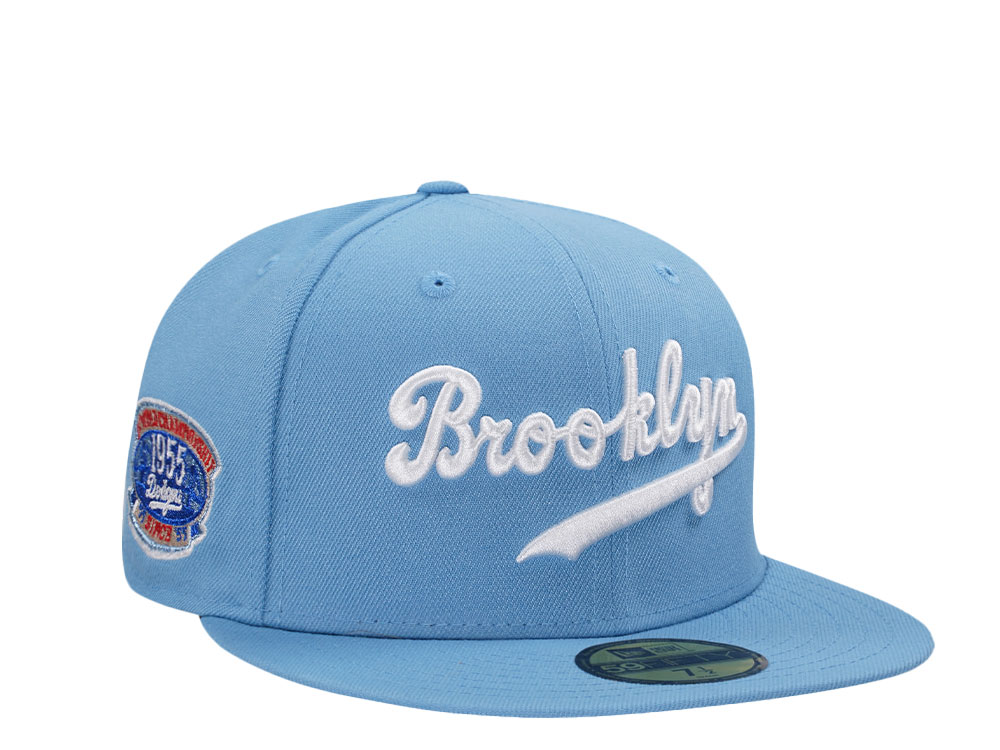 New Era Brooklyn Dodgers 1st World Champions Fresh Blue Prime Edition 59Fifty Fitted Hat