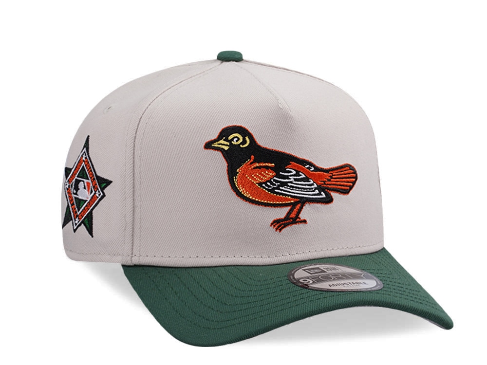 New Era Baltimore Orioles All Star Game 1993 Stone Two Tone Edition 9Forty A Frame Snapback Hat
