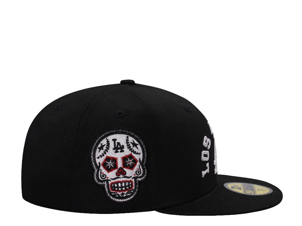 New Era Los Angeles Dodgers Skull Black Prime Edition 59Fifty Fitted Hat