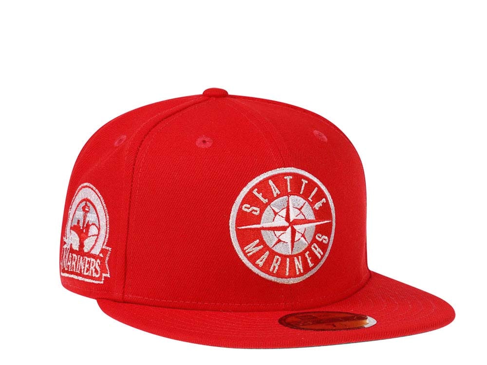 New Era Seattle Mariners 30th Anniversary Red Throwback Edition 59Fifty Fitted Hat