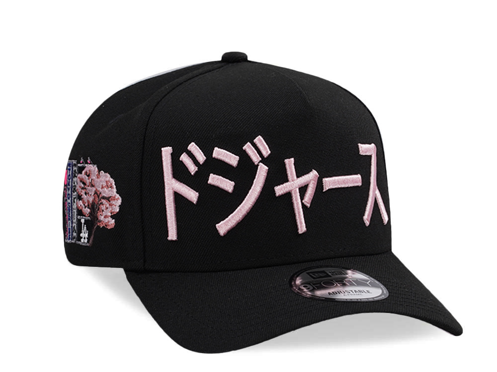 New Era Los Angeles Dodgers Tokyo Series Black Prime Edition 9Forty A Frame Snapback Hat