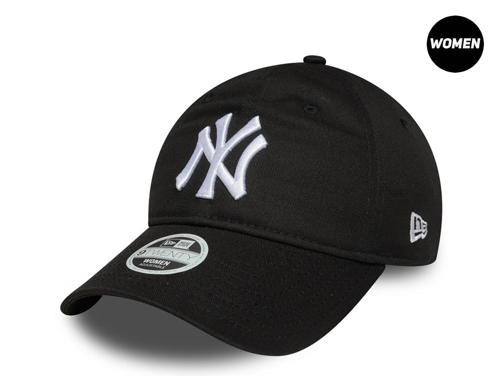 New Era New York Yankees  League Essential Black Womens 9Twenty Strapback Hat