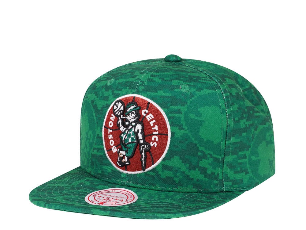 Mitchell & Ness Boston Celtics NBA Team Digi Camo Hardwood Classic Snapback Hat