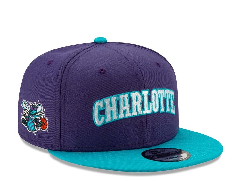 New Era Charlotte Hornets Script Hardwood Classic 9Fifty Snapback Hat