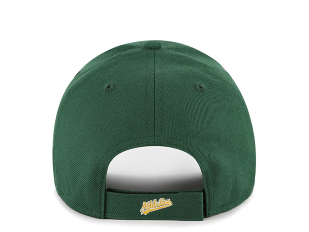 47 Brand Oakland Athletics Ballpark Script Green Edition MVP Strapback Hat