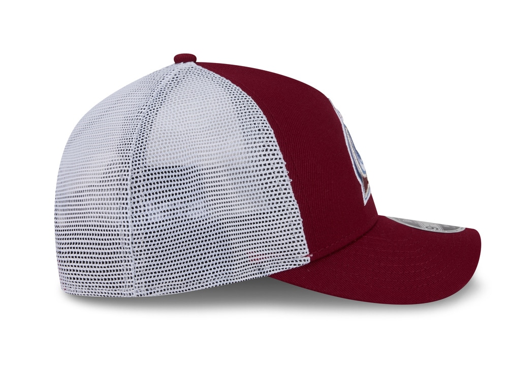 New Era Colorado Avalanche Official Team Color Edition 9Forty M Crown A Frame Trucker Snapback Hat