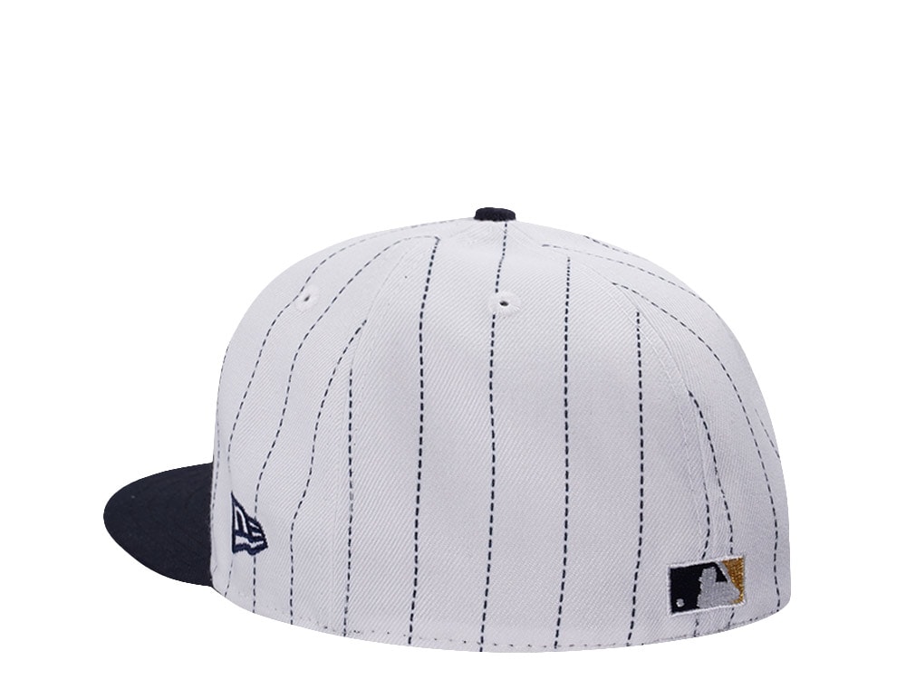 New Era Houston Astros 45th Anniversary Pinstripe Chrome Two Tone Edition 59Fifty Fitted Hat