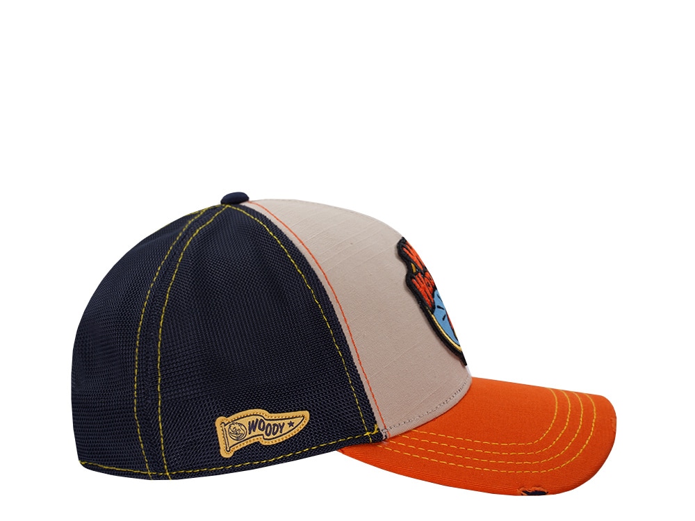 Capslab Woody Woodpecker Distressed Brown Trucker Snapback Hat