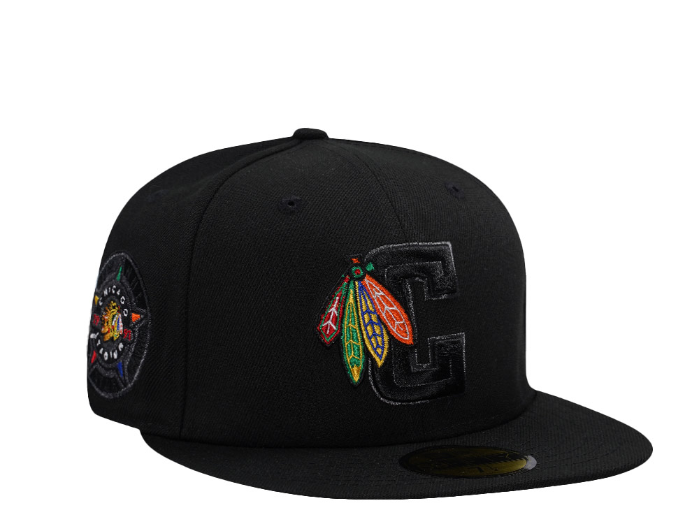 New Era Chicago Blackhawks All Star Game 1991 Blackout Prime Edition 59Fifty Fitted Hat