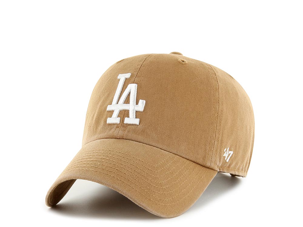47Brand Los Angeles Dodgers Caramel Clean up Strapback Cap