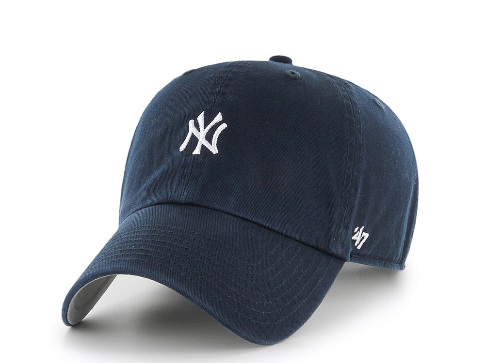 47 Brand New York Yankees Base Runner Navy Edition Clean Up Strapback Hat
