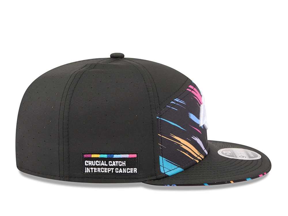 New Era Los Angeles Rams Crucial Catch 2026 Black Edition 9Fifty Split Panel Snapback Hat