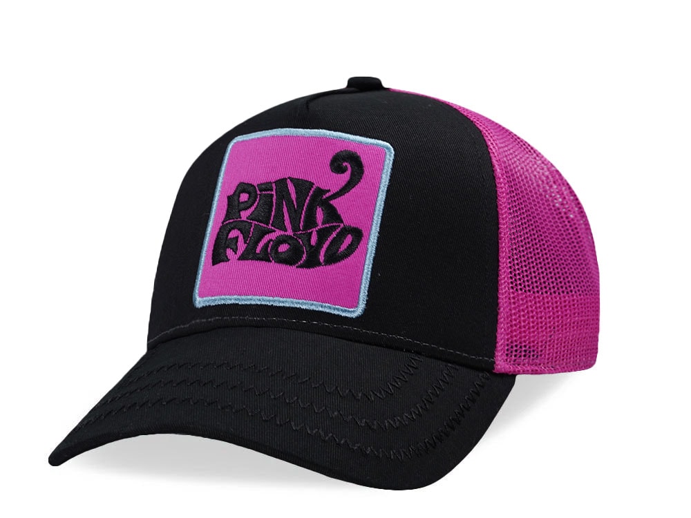 Amplified Pink Floyd Black Pink Trucker Snapback Hat