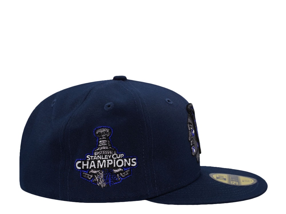 New Era Chicago Blackhawks Stanley Cup 2010 Blue Prime Edition 59Fifty Fitted Hat