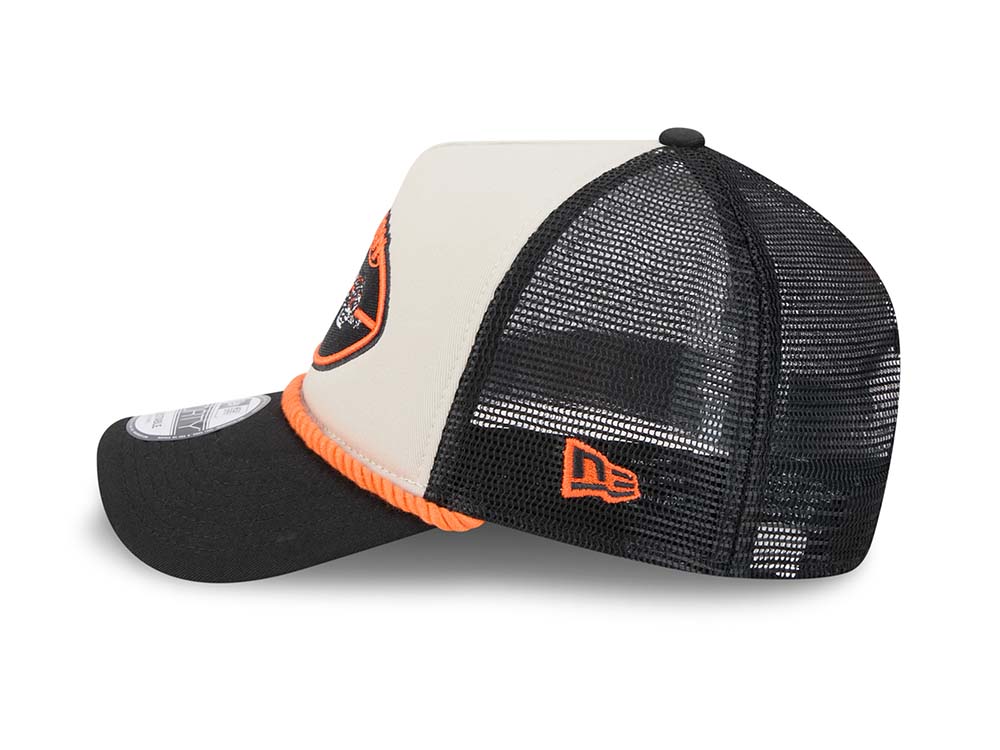 New Era Cincinnati Bengals Sideline 2024 9Forty A Frame Trucker Snapback Hat