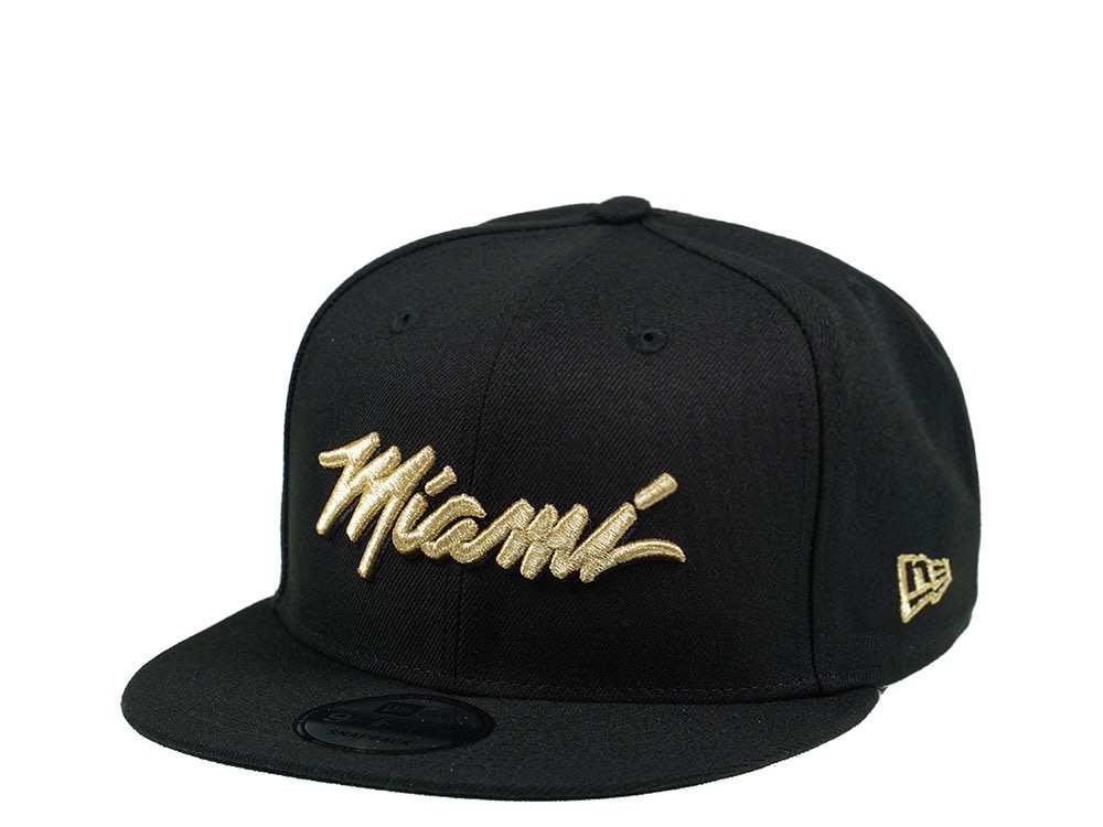New Era Miami Heat Vice Edition Gold 9Fifty Snapback Hat