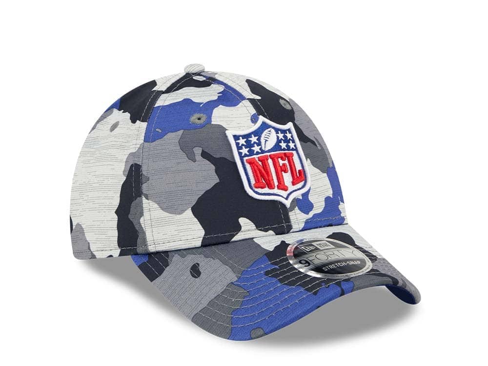 New Era NFL Logo NFL Training Camp 22 Camo 9Forty Stretch Snapback Hat