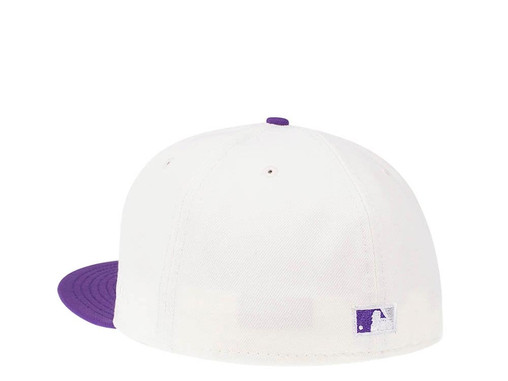 New Era Colorado Rockies 20th Anniversary Cream Two Tone Edition 59Fifty Fitted Hat